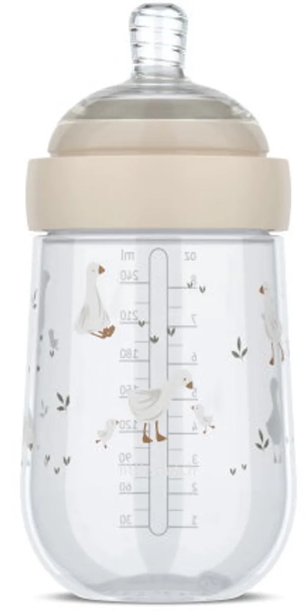 Mio Babyfles Little Dutch - 240 ml - Anti-koliek - Spiraalontwerp voorkomt verstopping - Siliconen van medische kwaliteit