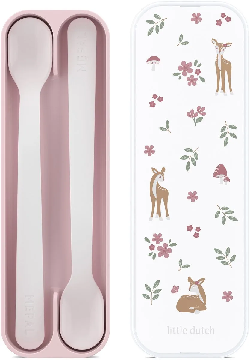 Mio Babylepel Little Dutch - Set van 2 - Lange steel - Kinderservies van Mepal in Fairy Garden – productfoto