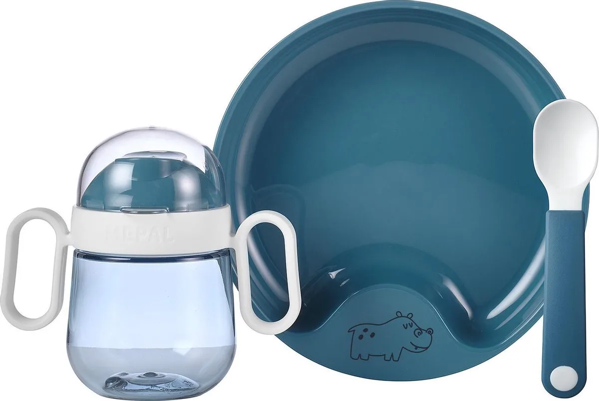 Mio babyservies set – 3-delig – Kraamcadeau – Kinderservies – Deep blue van Mepal in Blauw – productfoto