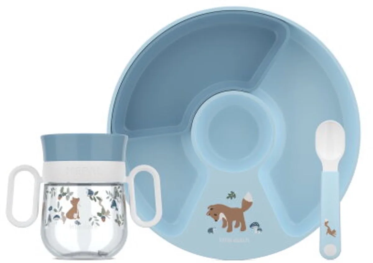 Mio Babyservies set Little Dutch - 3-delig - Kraamcadeau - Kinderservies van Mepal in Forest Friends – productfoto