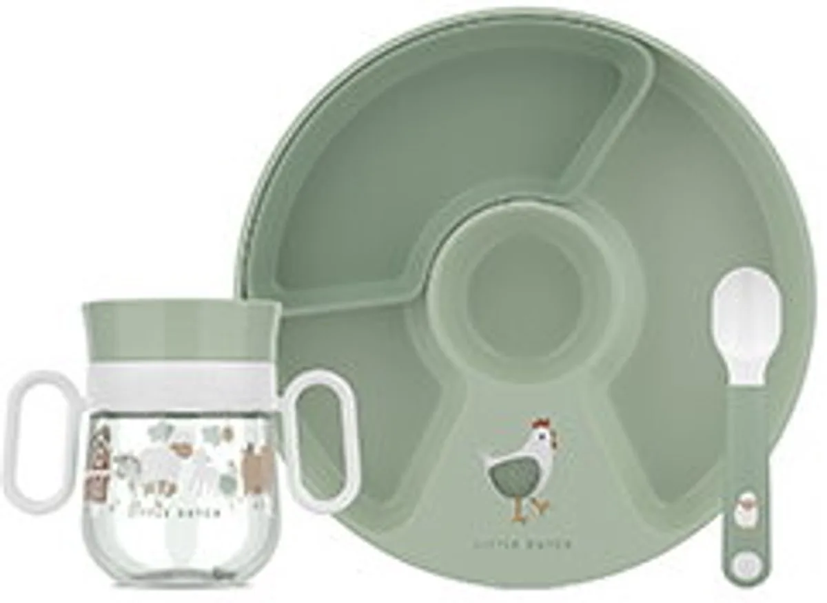 Mio Babyservies set Little Dutch - 3-delig - Kraamcadeau - Kinderservies von Mepal in Little Farm – Produktfoto