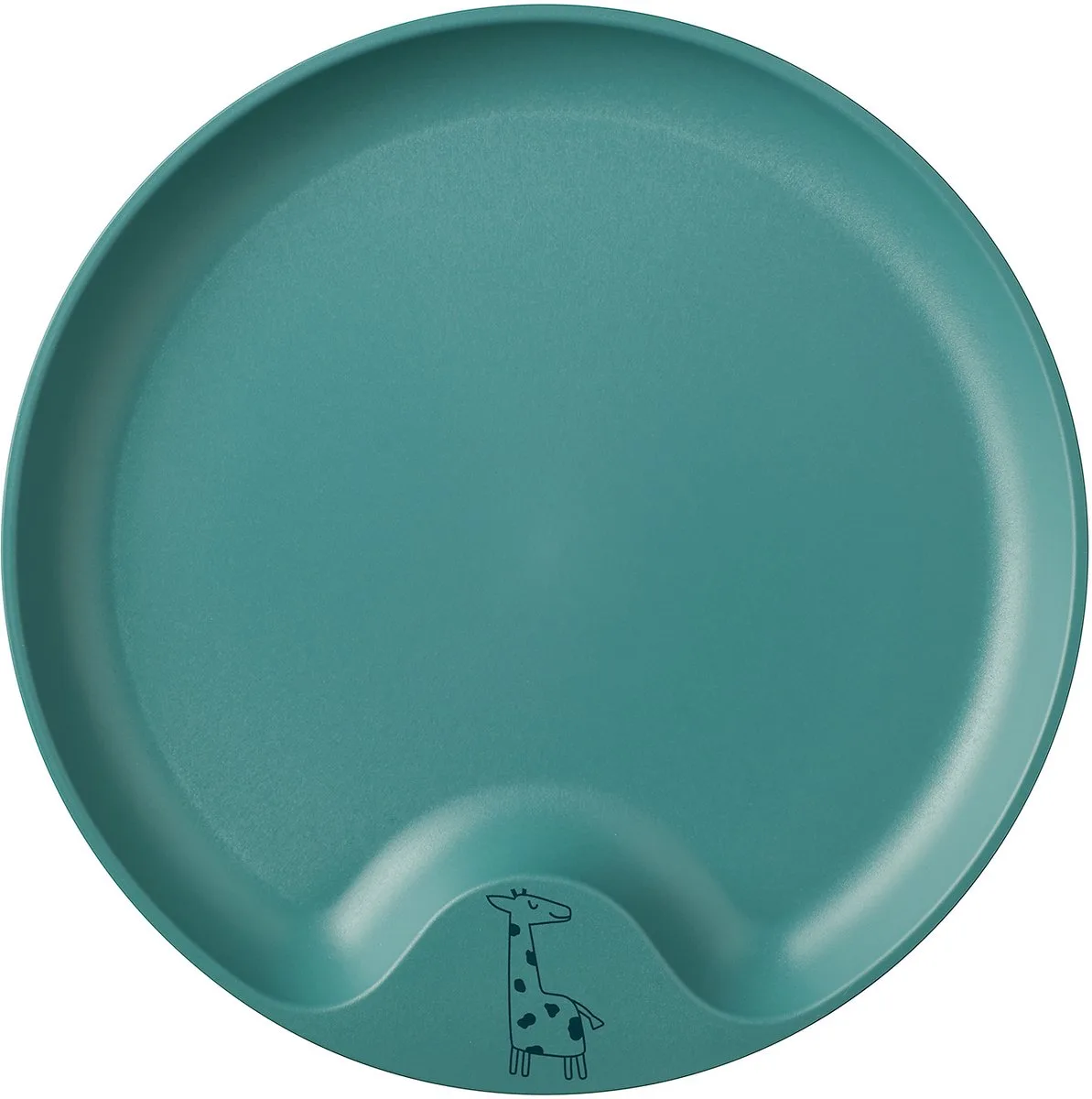 Mio Kinderbord - Magnetronbestendig - Met greep - Kinderservies van Mepal in Deep turquoise – productfoto