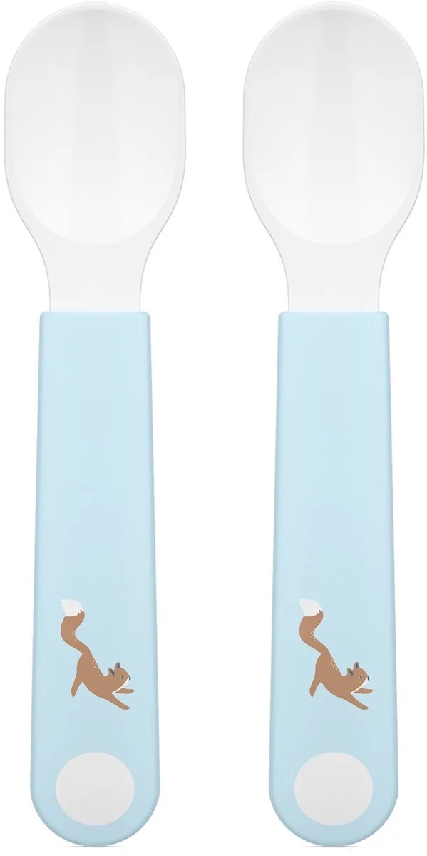 Mio Oefenlepel Little Dutch - Set van 2 - Goede grip - Kinderservies van Mepal in Forest Friends – productfoto