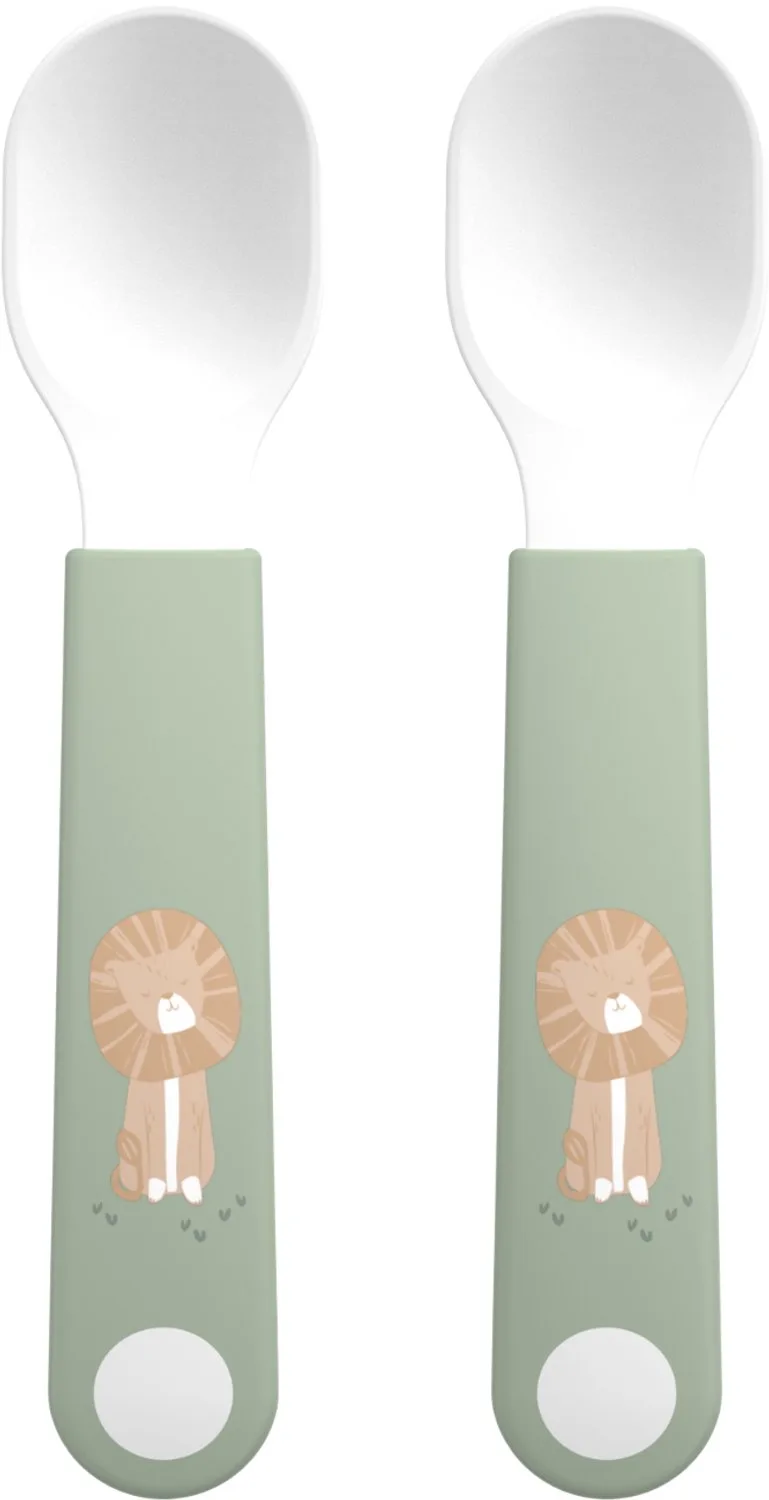 Mio Oefenlepel Little Dutch - Set van 2 - Goede grip - Kinderservies van Mepal in Safari Friends – productfoto