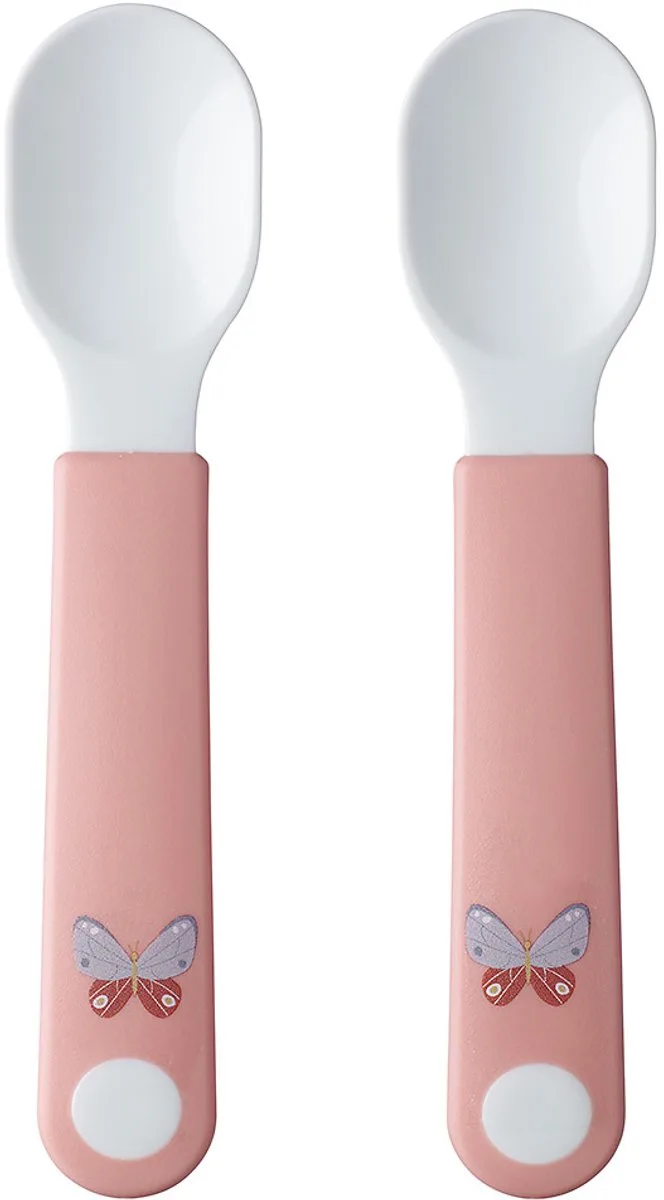 Mio Oefenlepel Little Dutch - Set van 2 - Goede grip - Kinderservies - Flowers & Butterflies de Mepal en Flowers & Butterflies – photo produit
