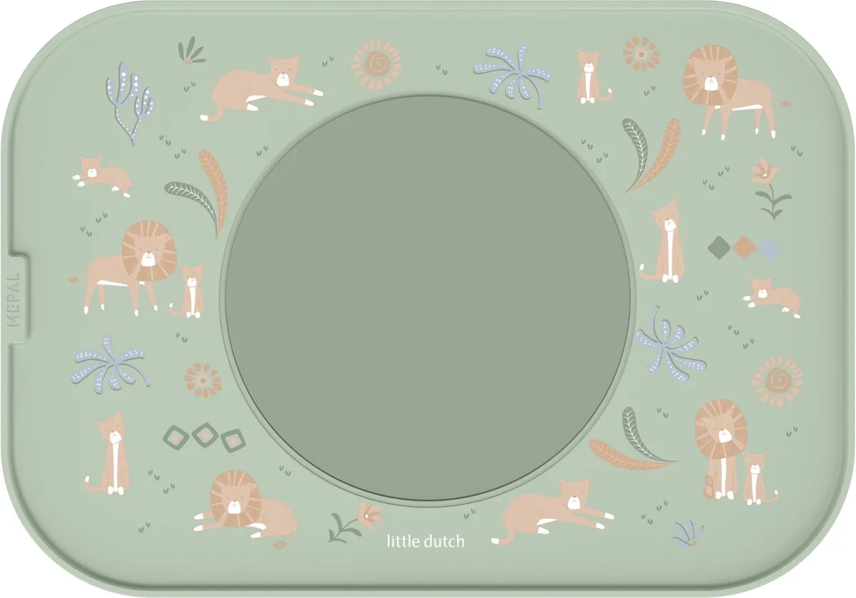 Mio Placemat Little Dutch - Antislip cirkel houdt alles op z'n plek - Vaatwasmachinebestendig van Mepal in Safari Friends – productfoto