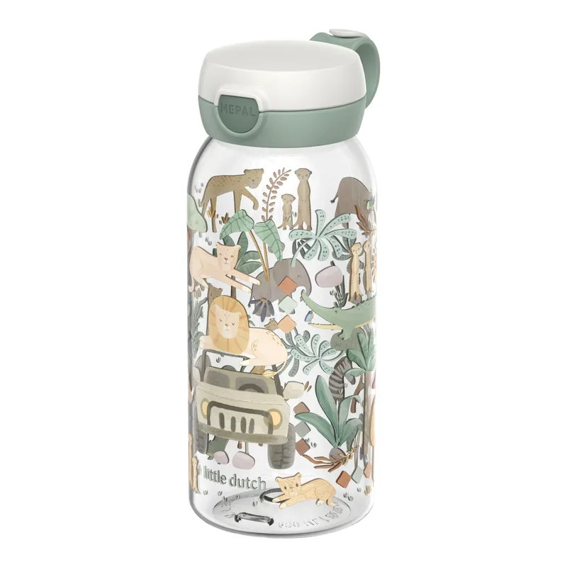 Mio Trinkflasche mit Klappdeckel 600 ml by Mepal in Green, 9,5 × 7,6 × 19,5 mm – product photo