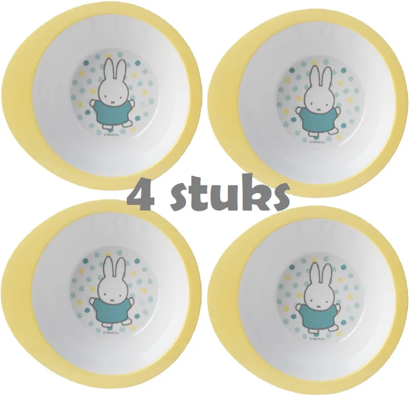 Nijntje kom, kinder schaaltje, 4 kommetjes voor kinderen, 300ml, 4 stuks by Mepal in White – product photo