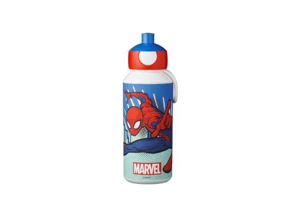 Spiderman pop up drinkfles 400ml Drinkflessen van Mepal – productfoto