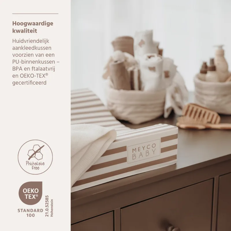 Aankleedkussen Meyco Fat Stripe Taupe by Meyco – product photo 4 of 4