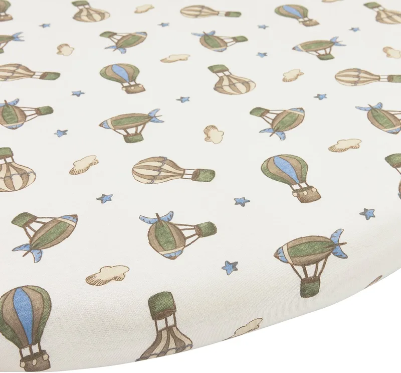 Air Balloons Hoeslaken Boxmatras Rond - Multicolour - 90/95cm de Meyco en Multicolour Air Balloons – photo produit