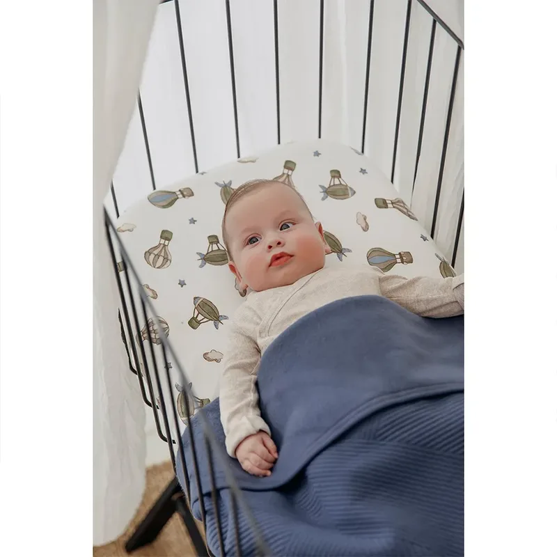 Air Balloons Hoeslaken Co-sleeper - Multicolour - 50x90cm från Meyco i Multicolour Air Balloons – produktbild 6 av 6