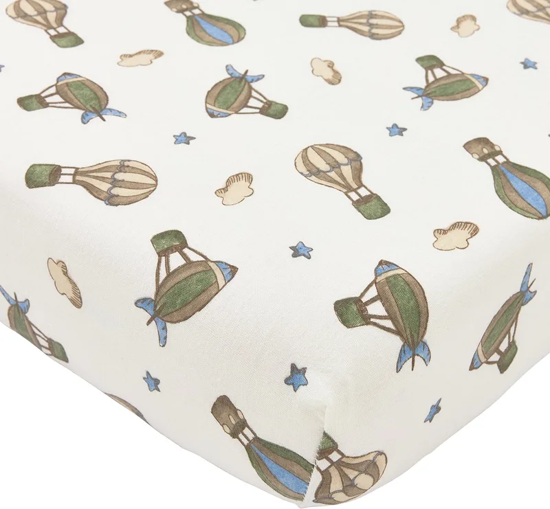 Air Balloons Hoeslaken Wieg - 40x80/90cm van Meyco in Meerkleurig – productfoto