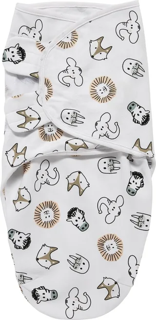 Animal swaddlemeyco inbakerdoek - multicolour - 0-3 maanden - 1.0 TOG by Meyco in Animal Multicolor – product photo 1 of 4