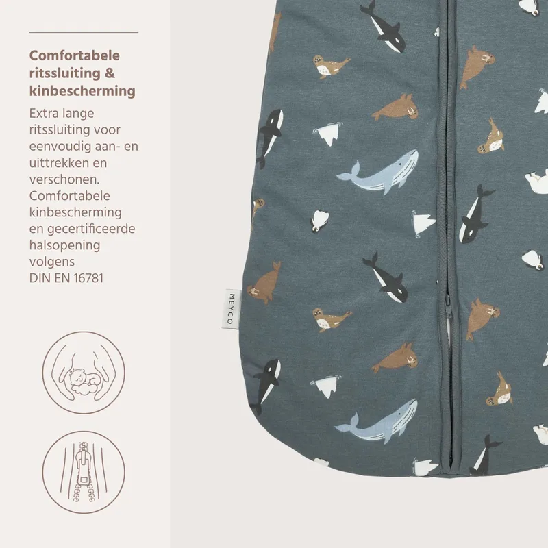 Arctic Baby Slaapzak Met Afritsbare Mouwen - 90cm - 2.5 TOG från Meyco i Flerfärgad – produktbild 4 av 4
