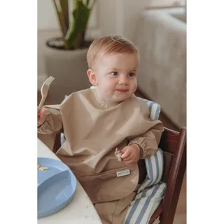Baby Uni Mouwslab - Taupe van Meyco in Bruin – productfoto 3 van 3