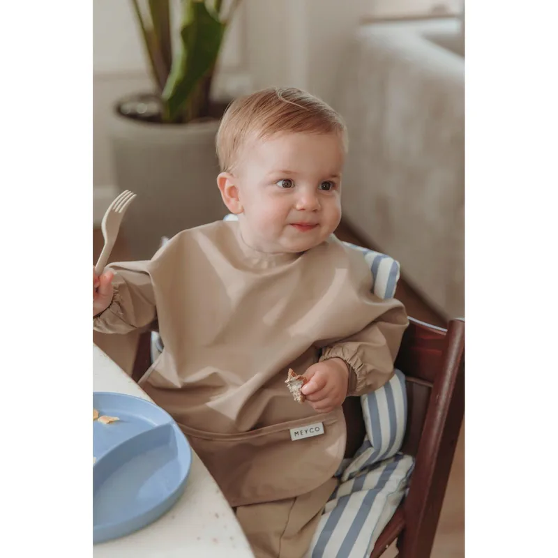 Baby Uni Mouwslab - Taupe van Meyco in Bruin – productfoto 3 van 3