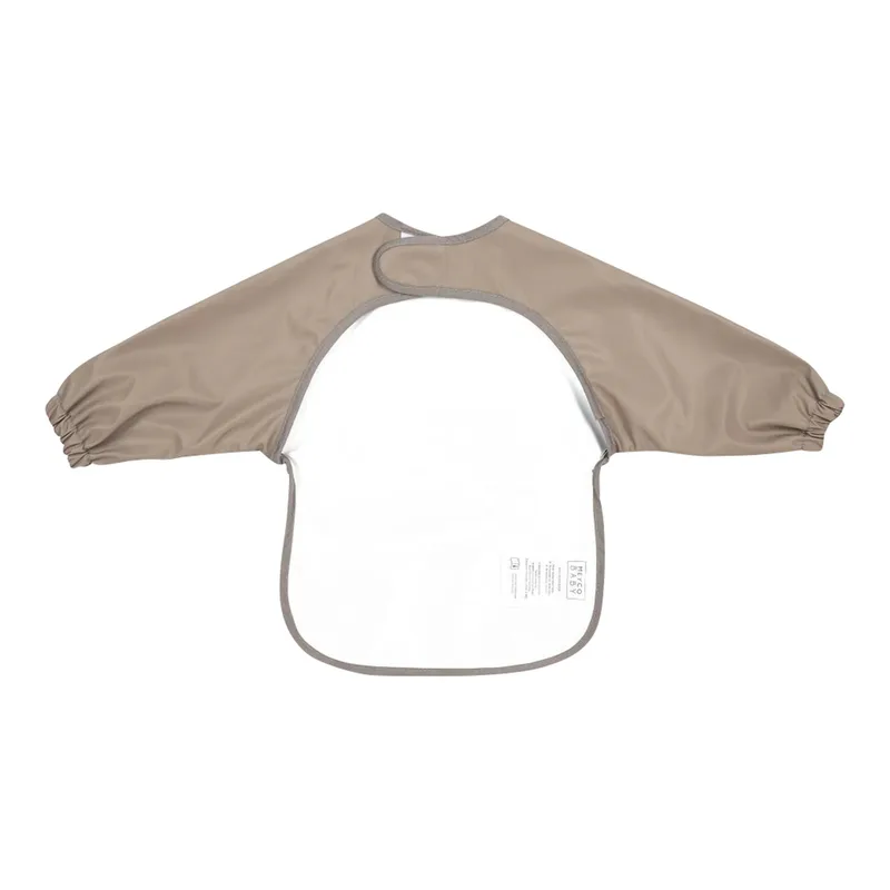 Baby Uni Mouwslab - Dark Taupe van Meyco in Grijs – productfoto 1 van 3