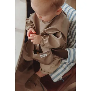 Baby Uni Mouwslab - Dark Taupe van Meyco in Grijs – productfoto 3 van 3