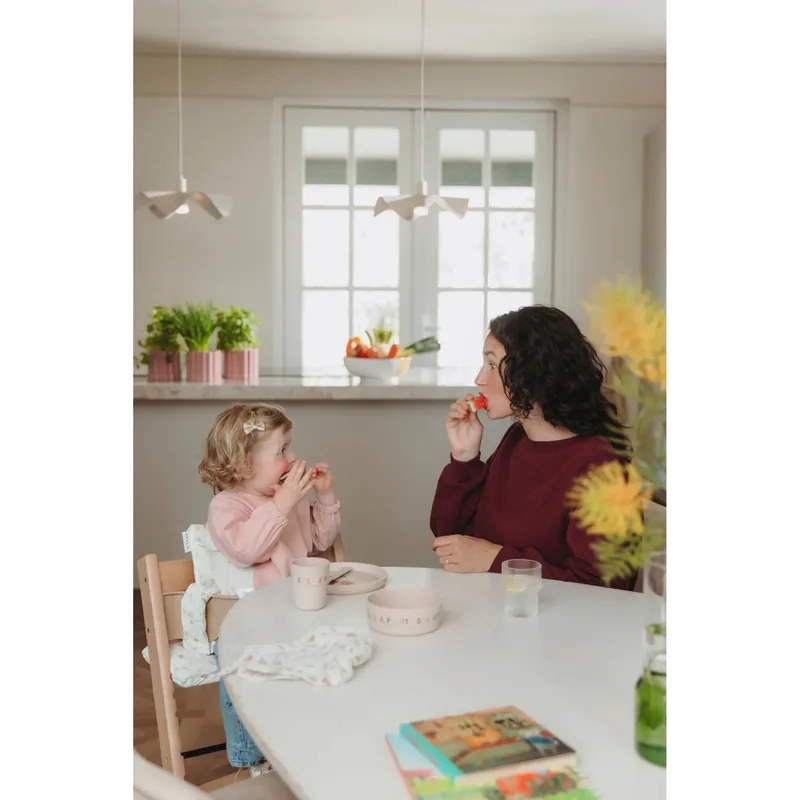 Baby Uni Mouwslab - Soft Rose van Meyco in Roze – productfoto 2 van 3