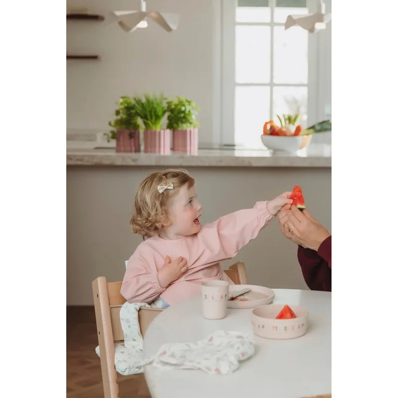 Baby Uni Mouwslab - Soft Rose van Meyco in Roze – productfoto 3 van 3