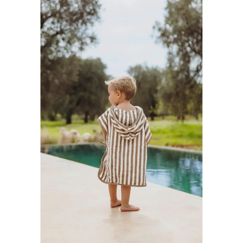 Badponcho bruin van Meyco in Bruin – productfoto 2 van 3