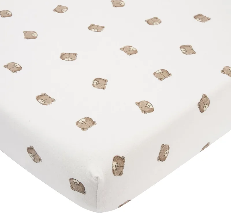 Bear Hoeslaken - 50 x 90 cm - Jersey von Meyco in Braun – Produktfoto