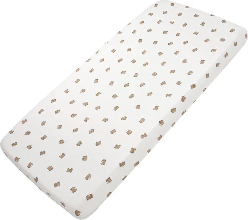 Bear Hoeslaken - 75 x 95 cm - Jersey van Meyco in Bruin – productfoto