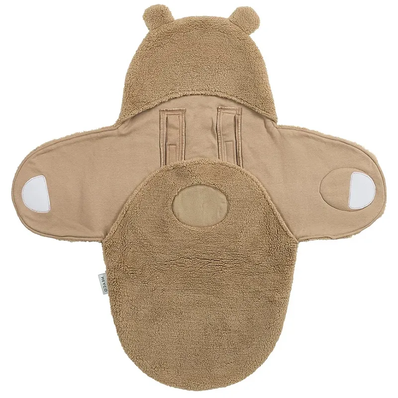 Bear Wikkeldeken - Teddy von Meyco in Warm Brown – Produktfoto 3 von 6