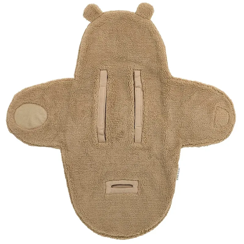 Bear Wikkeldeken - Teddy von Meyco in Warm Brown – Produktfoto 4 von 6