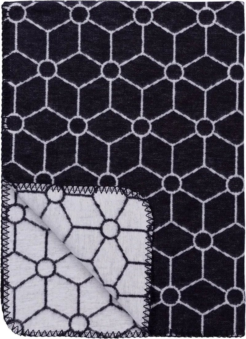 Biologische Honeycomb wiegdeken - 75x100 cm - Jeans by Meyco in Marine – product photo