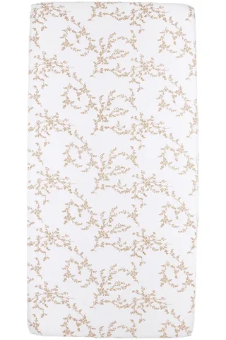 Branches hoeslaken boxmatras - 75x95cm van Meyco in Sand – productfoto 2 van 2