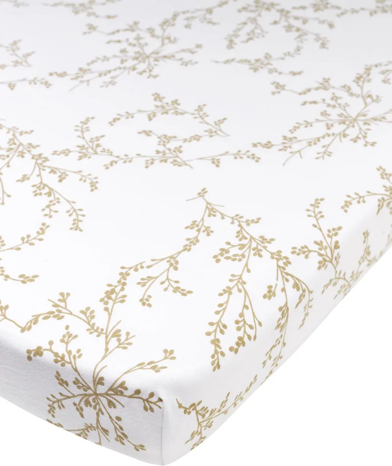 Branches Hoeslaken Boxmatras - Sand - 75x95cm van Meyco in Branches Sand – productfoto