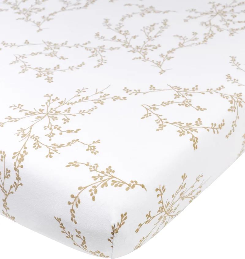 Branches Hoeslaken Ledikant - 60x120cm by Meyco in Sand – product photo