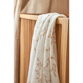 Branches swaddle - 2-pack - hydrofiel - 120x120cm van Meyco in Sand – productfoto 2 van 3