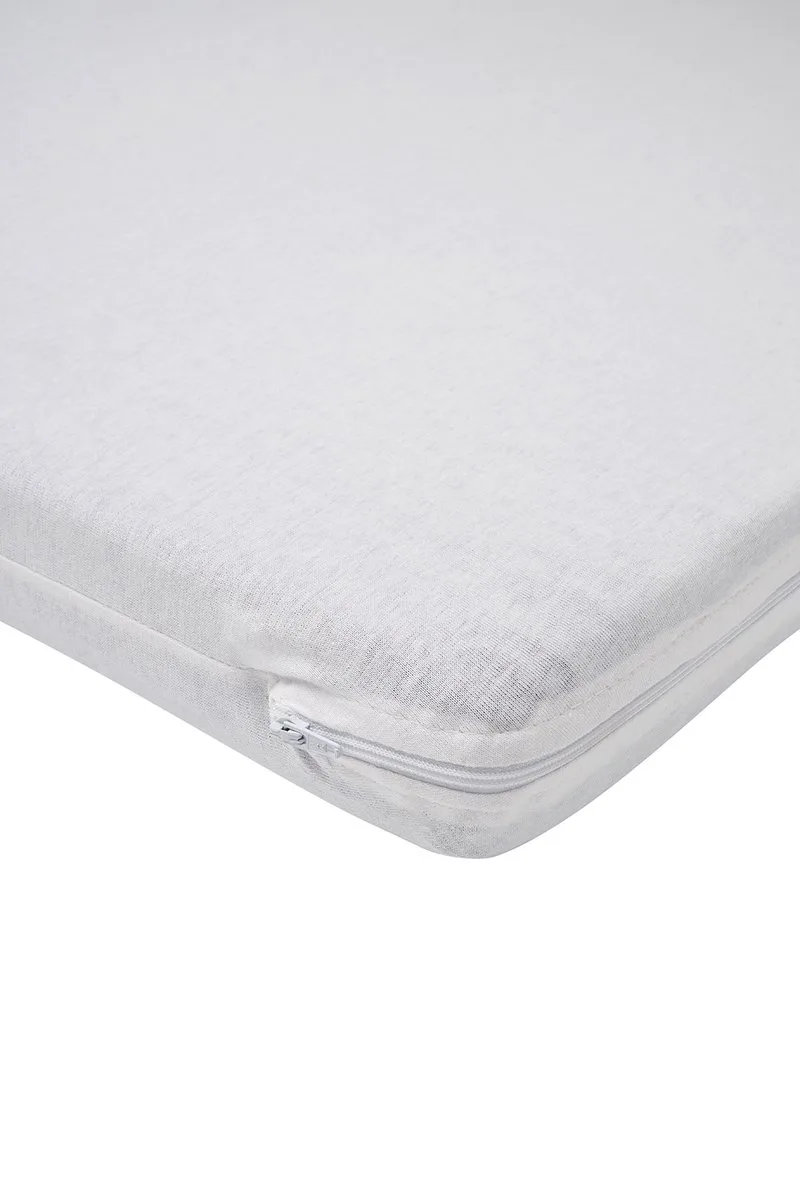 Campingbed Matrashoes - 60 x 120 cm - Jersey van Meyco in Wit – productfoto