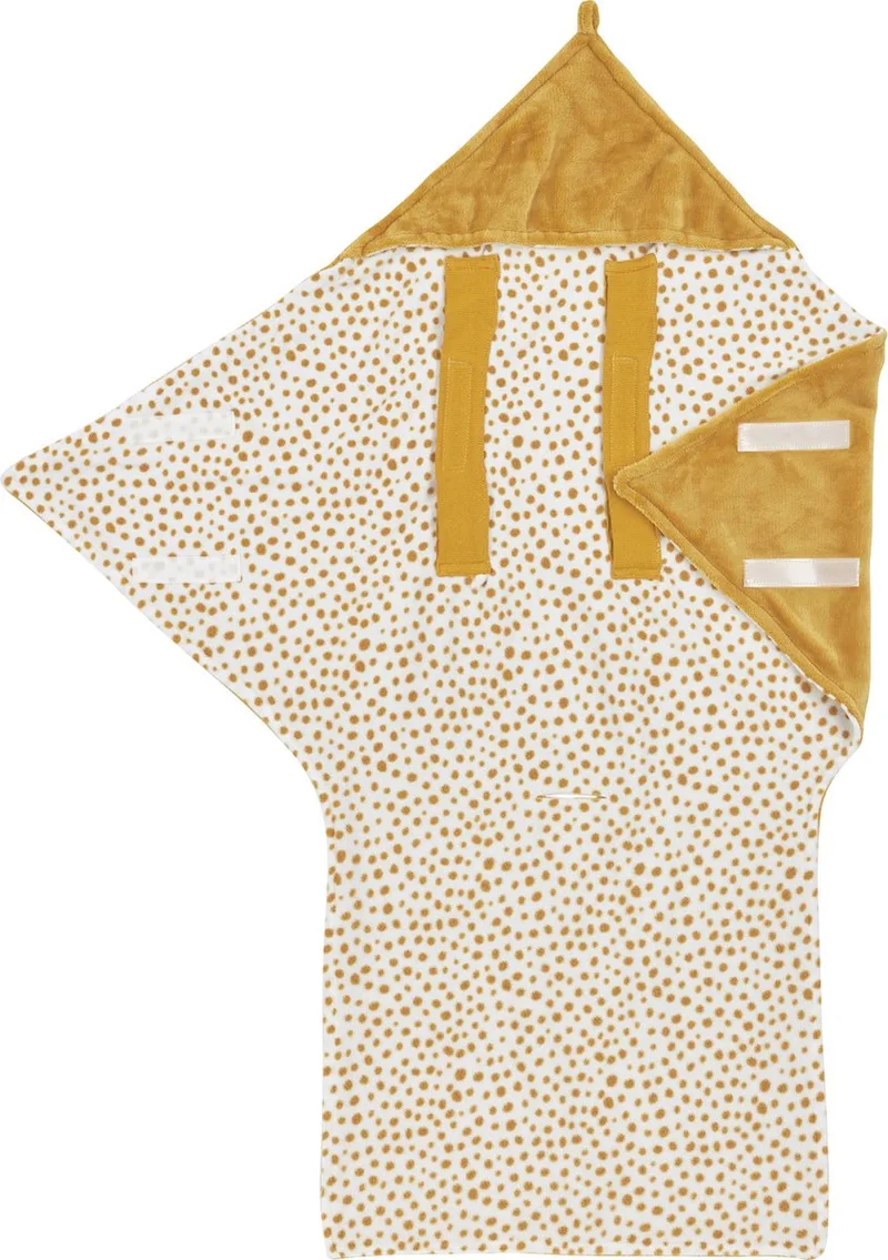 Cheetah wikkeldeken - fleece by Meyco in Honey Gold – product photo