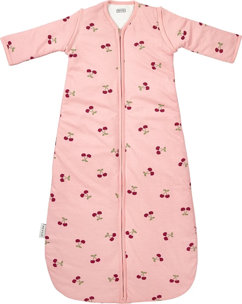 Cherry Baby Slaapzak Met Afritsbare Mouwen - 110cm - 2.5 TOG de Meyco en Soft Rose – photo produit