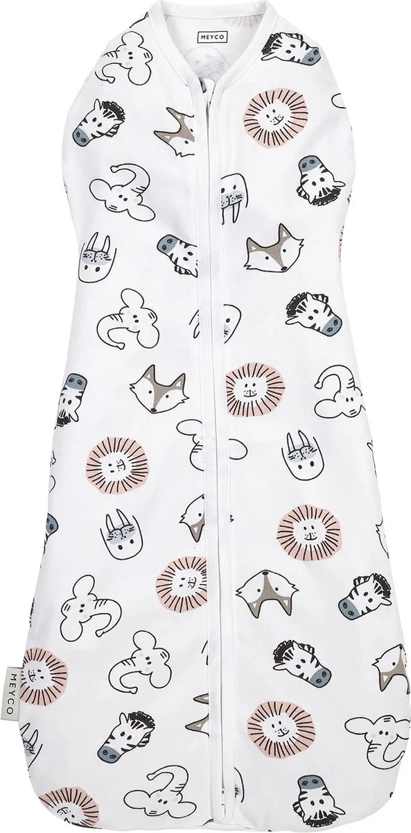 cocoon inbakerslaapzak - multicolour - 4-8 maanden - 70cm - 0.3 TOG by Meyco in Animal – product photo