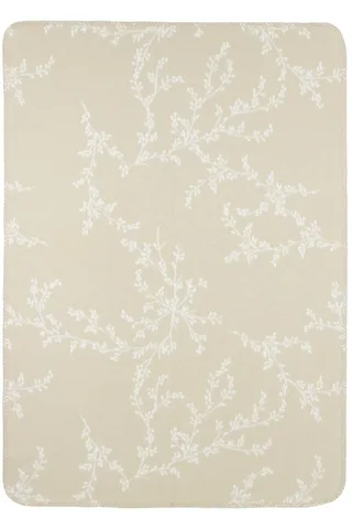 Deken Ledikant Meyco Branches Sand 100x150 van Meyco – productfoto 2 van 3