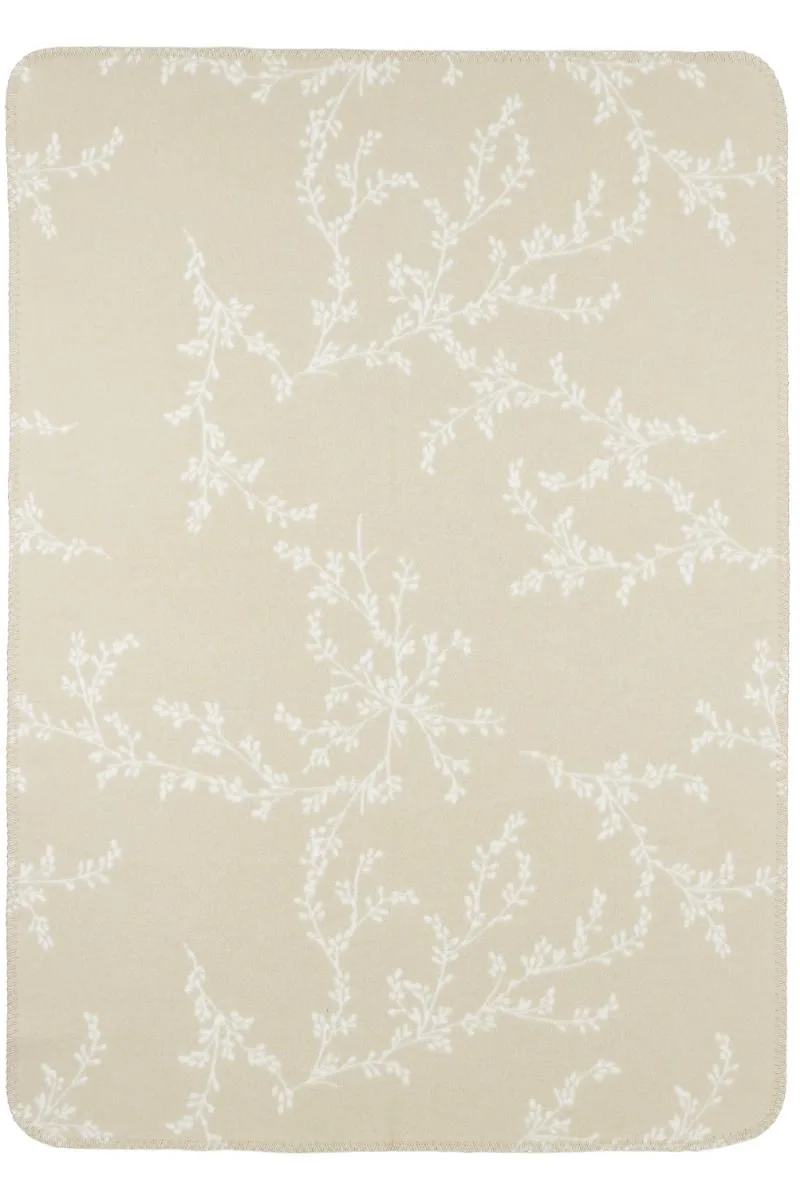 Deken Ledikant Meyco Branches Sand 100x150 van Meyco – productfoto 2 van 3