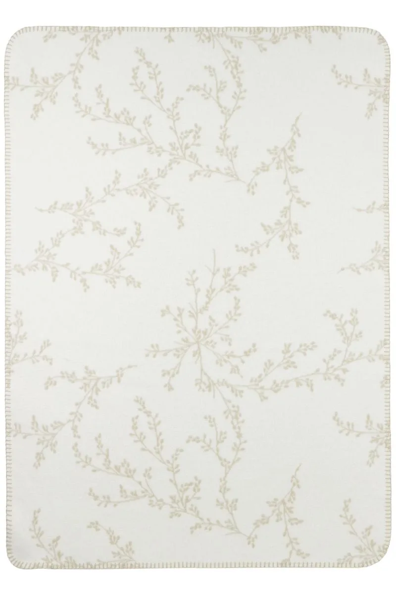 Deken Ledikant Meyco Branches Sand 100x150 van Meyco – productfoto 3 van 3