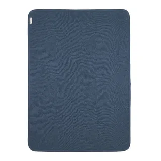 Deken Ledikant Meyco Jaquard Pure Flannel Indigo de Meyco – photo produit 2 sur 4