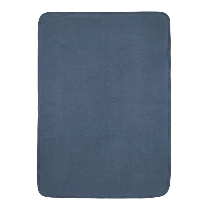 Deken Ledikant Meyco Jaquard Pure Flannel Indigo de Meyco – photo produit 3 sur 4