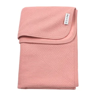 Deken Ledikant Meyco Jaquard Pure Flannel Rose från Meyco – produktbild 1 av 4