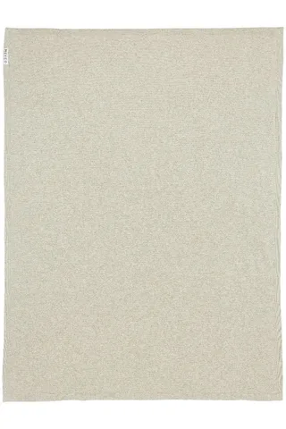 Deken Ledikant Meyco Knit Basic Sand Melange de Meyco – photo produit 2 sur 3