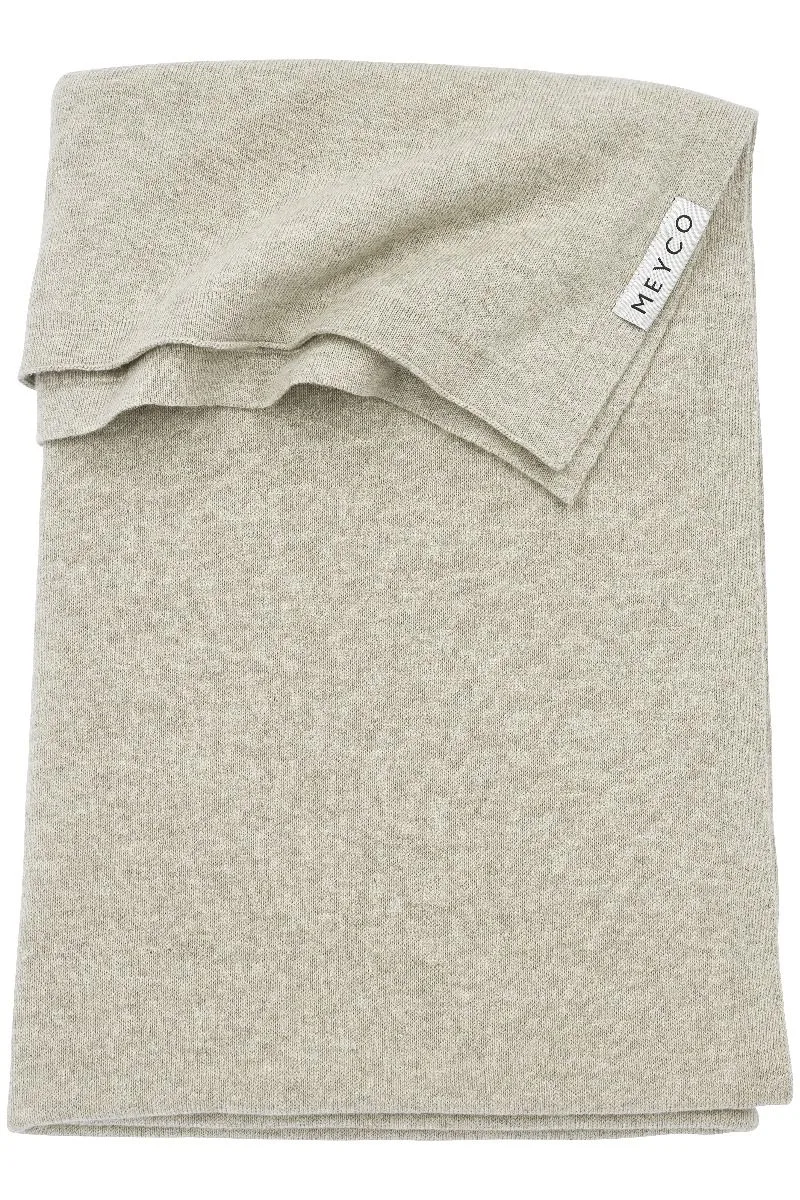 Deken Ledikant Meyco Knit Basic Sand Melange by Meyco – product photo