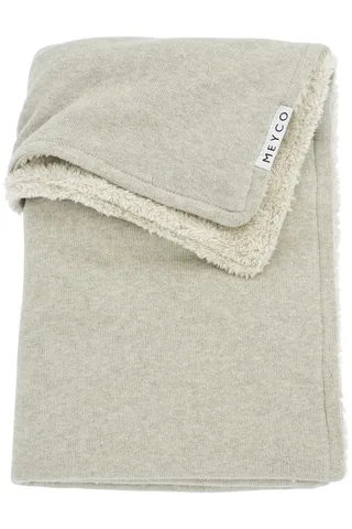 Deken Ledikant Meyco Knit Basic Teddy Sand Melange by Meyco – product photo 1 of 4