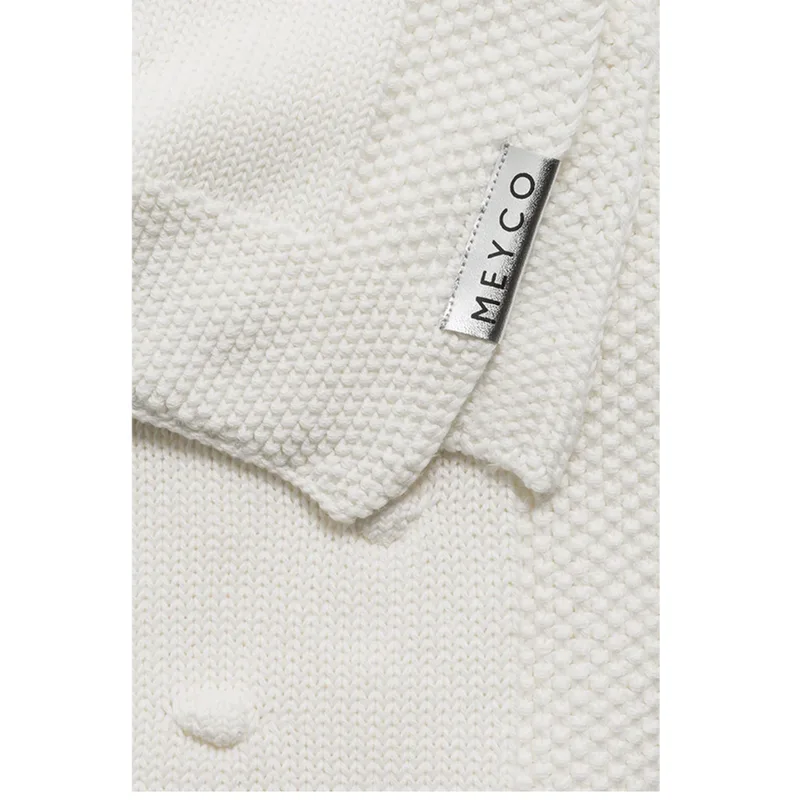 Deken Ledikant Meyco Knots Off White by Meyco – product photo 2 of 2