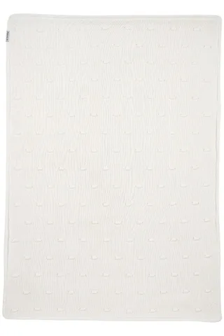 Deken Ledikant Meyco Knots Teddy Offwhite 100x150 van Meyco – productfoto 2 van 3